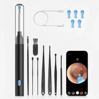 Smart Ear Cleaning Kit Wireless Camera with LED Light | Safe & Easy to Use